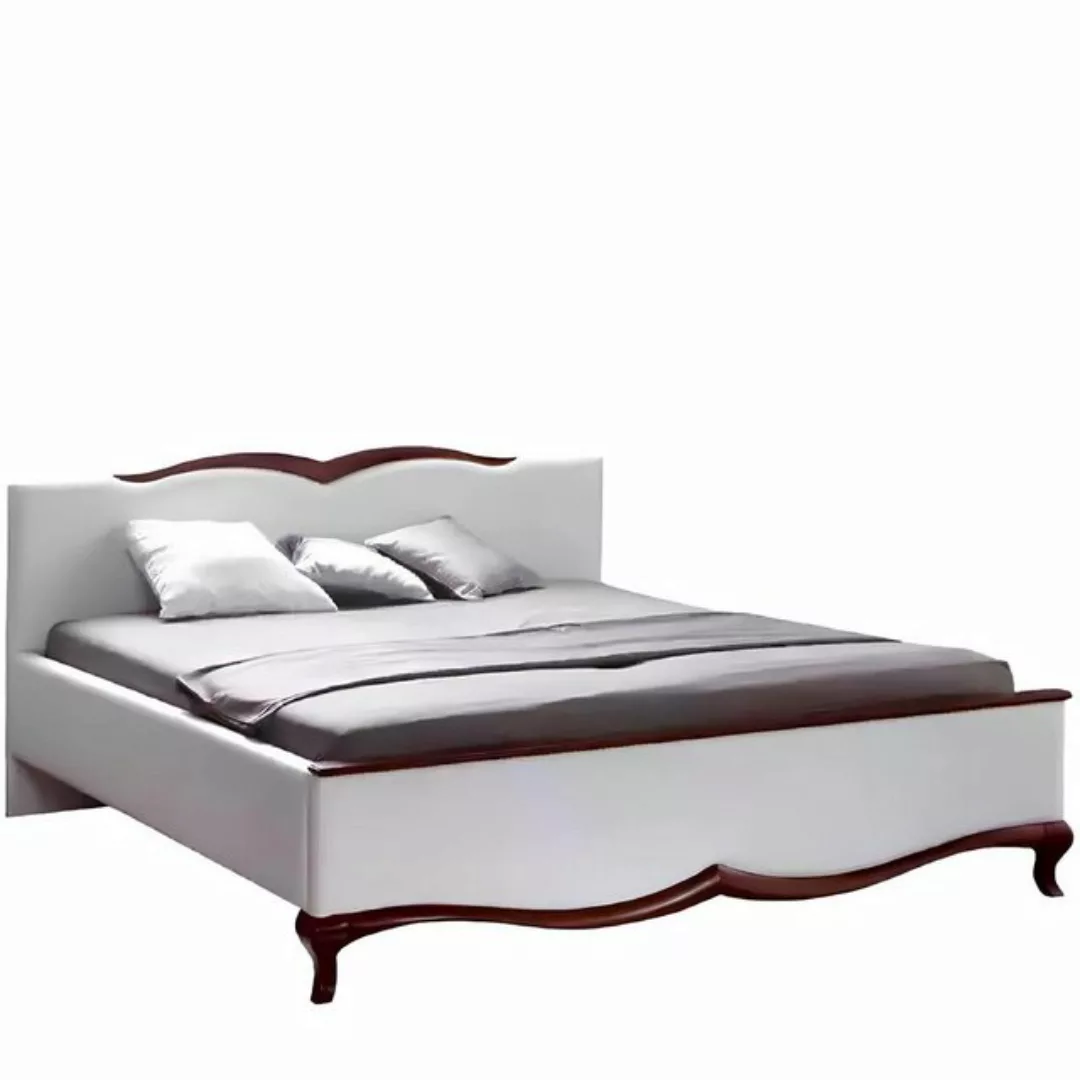 JVmoebel Bett Designer Bett Polsterbett 160x200 Weiß Ehebett Doppelbett neu günstig online kaufen