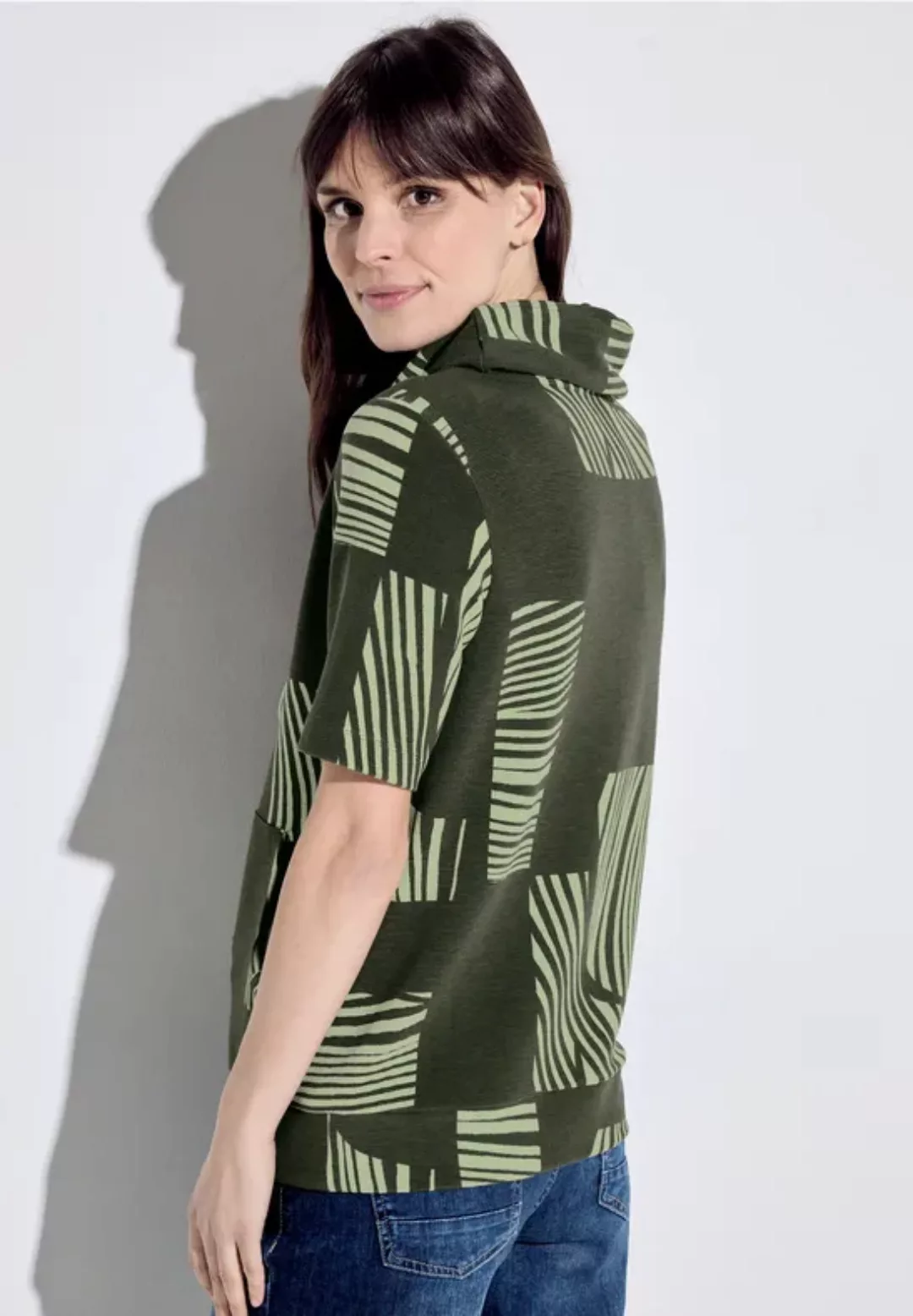 Cecil T-Shirt mit Kängurutasche günstig online kaufen