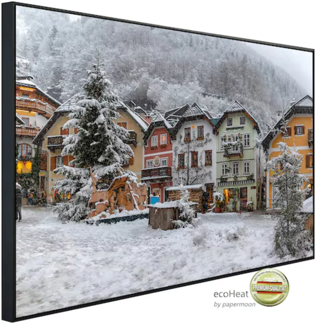 Papermoon Infrarotheizung »Dorf im Schnee«, sehr angenehme Strahlungswärme günstig online kaufen