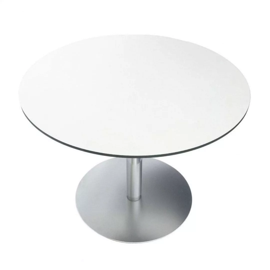 la palma - Rondó 120 Tisch - weiß/Tischplatte Laminat Fenix® 0,9/H x Ø 73x1 günstig online kaufen