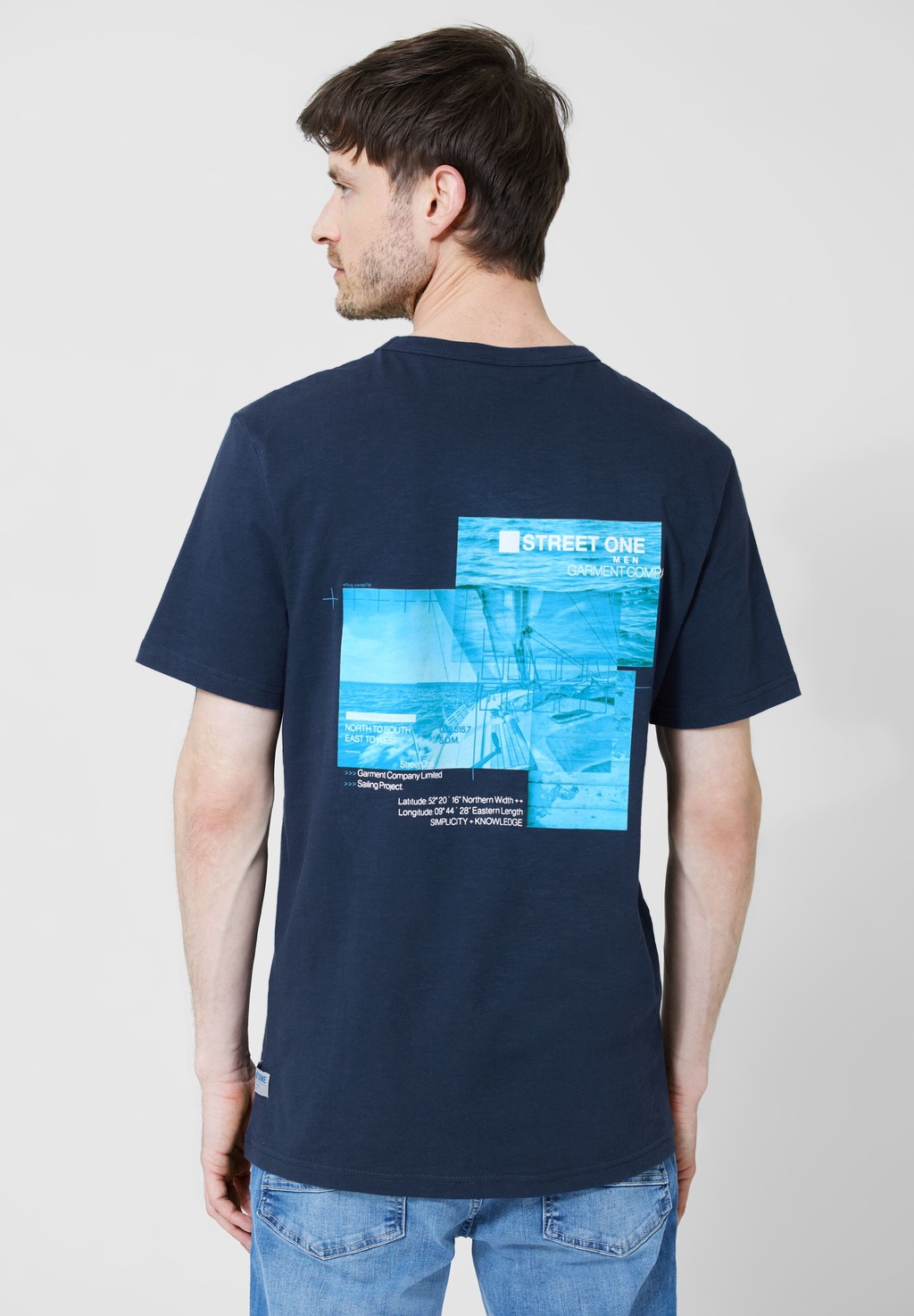 STREET ONE MEN T-Shirt, im Streifen-Design günstig online kaufen