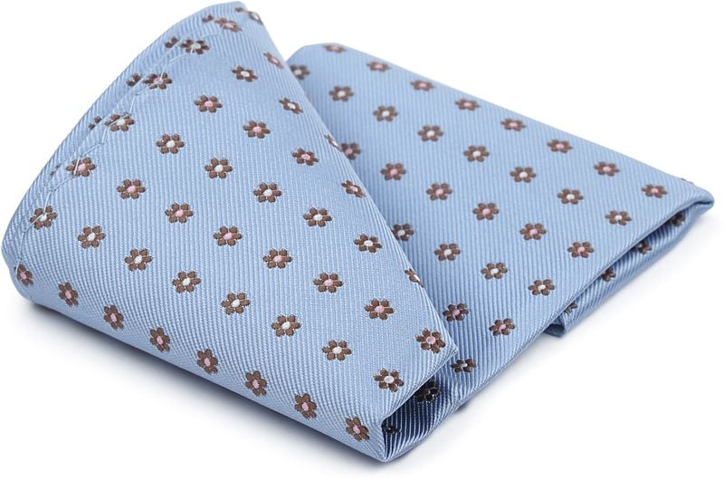 Geeignete Seidenkrawatte Blau Print Flower - günstig online kaufen