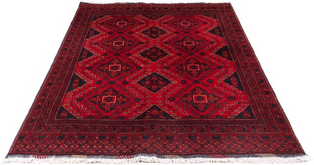 morgenland Orientteppich »Afghan - Kunduz - 199 x 126 cm - dunkelrot«, rech günstig online kaufen