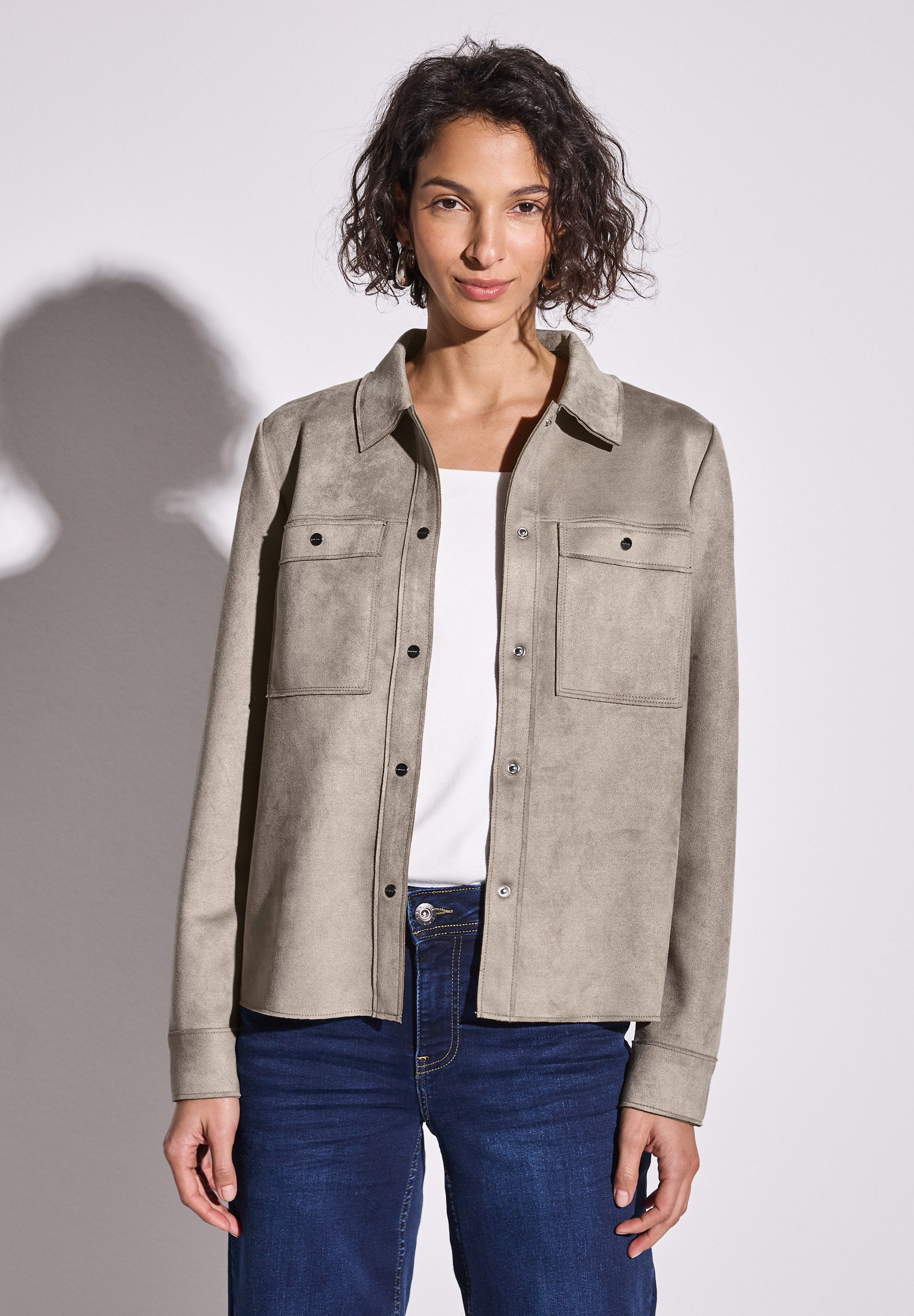 STREET ONE Kurzjacke, ohne Kapuze, mit Knopfleiste günstig online kaufen