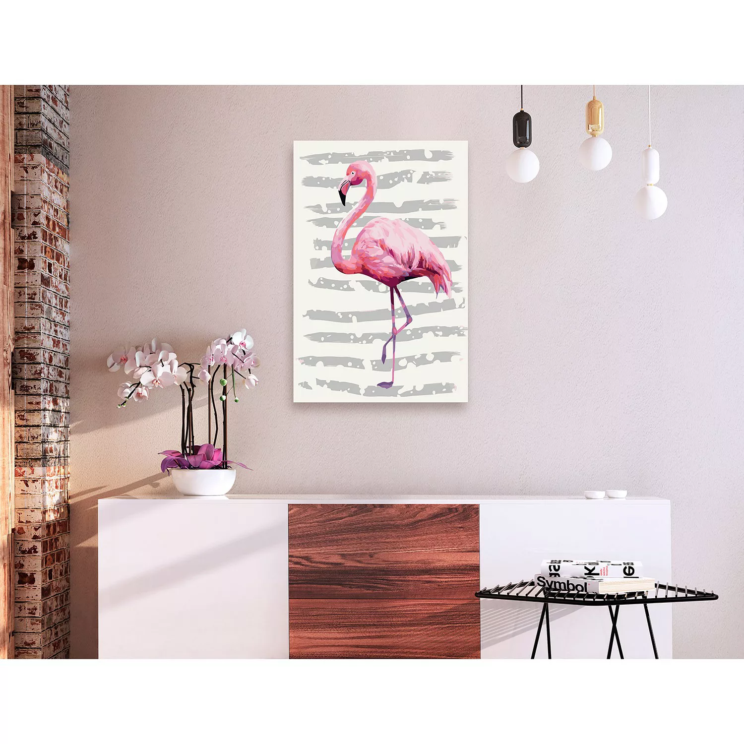 home24 Malen nach Zahlen - Schöner Flamingo günstig online kaufen