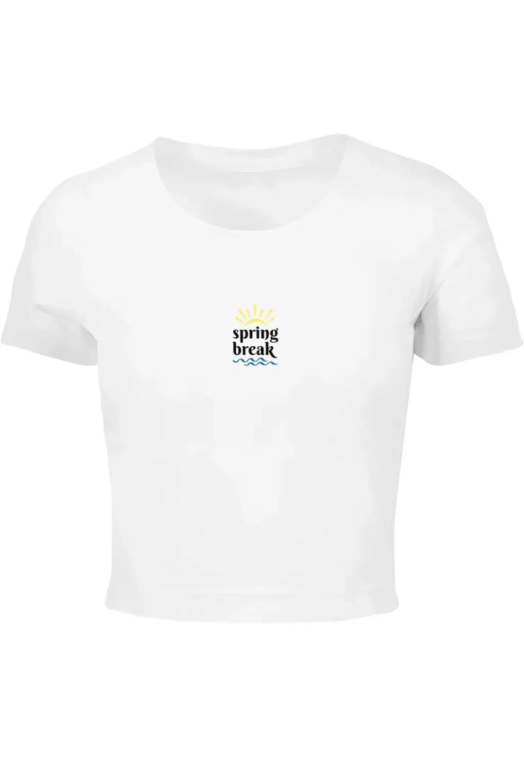 Merchcode T-Shirt "Merchcode Damen Ladies Spring break - Cropped Tee" günstig online kaufen