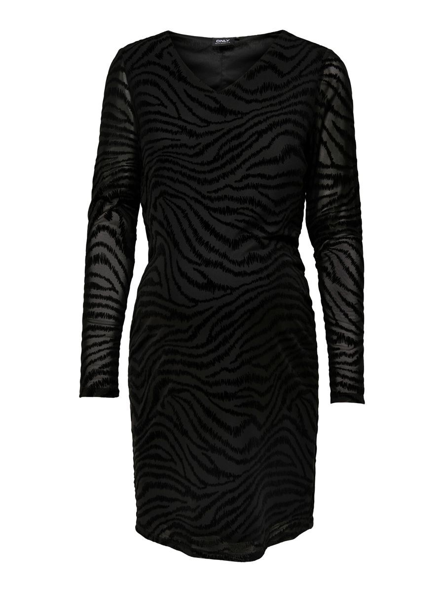 ONLY Gemustertes Kleid Damen Schwarz günstig online kaufen