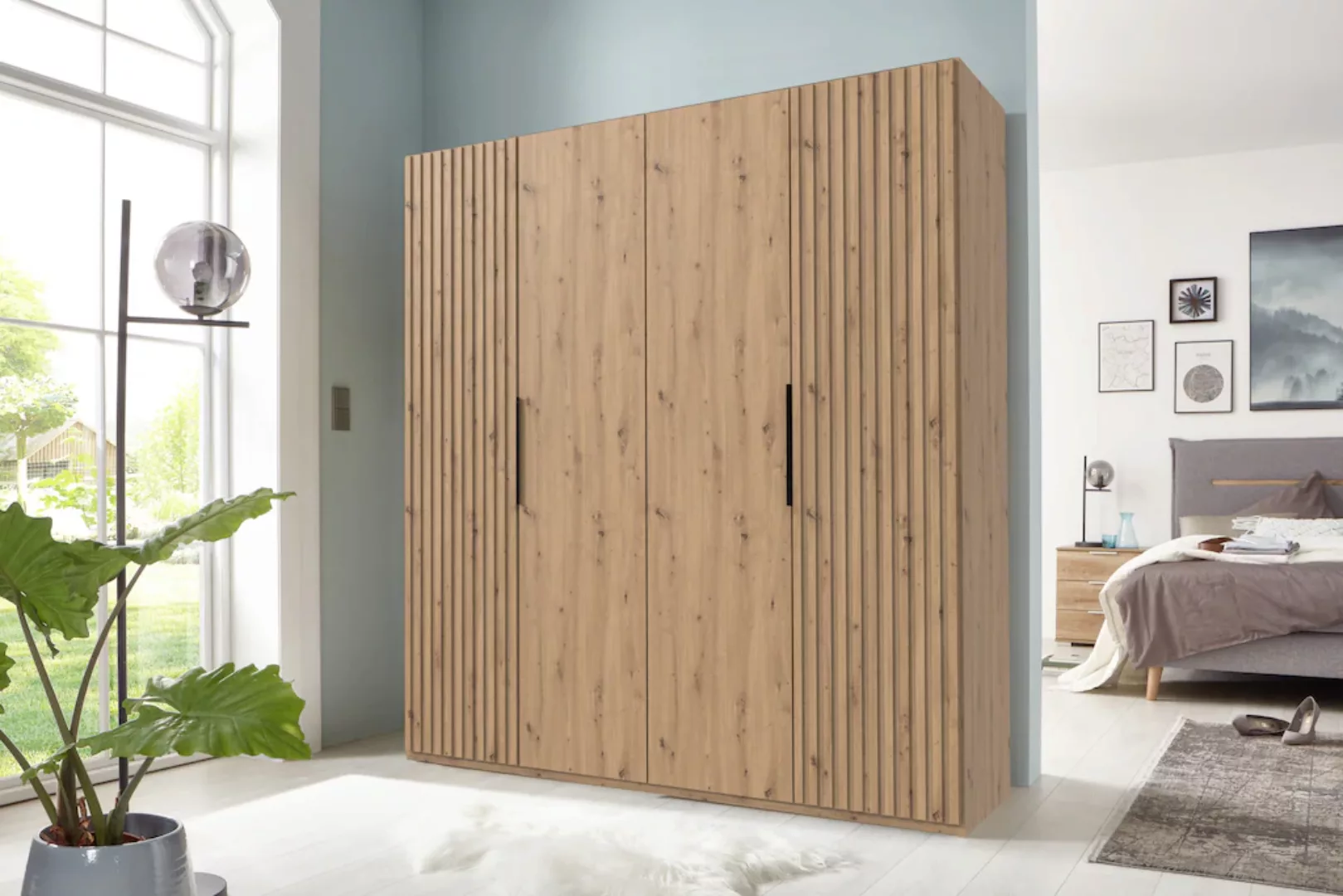 Wimex Drehtürenschrank "Andorra by fresh to go", Mit 3D-Leisten für Akustik günstig online kaufen