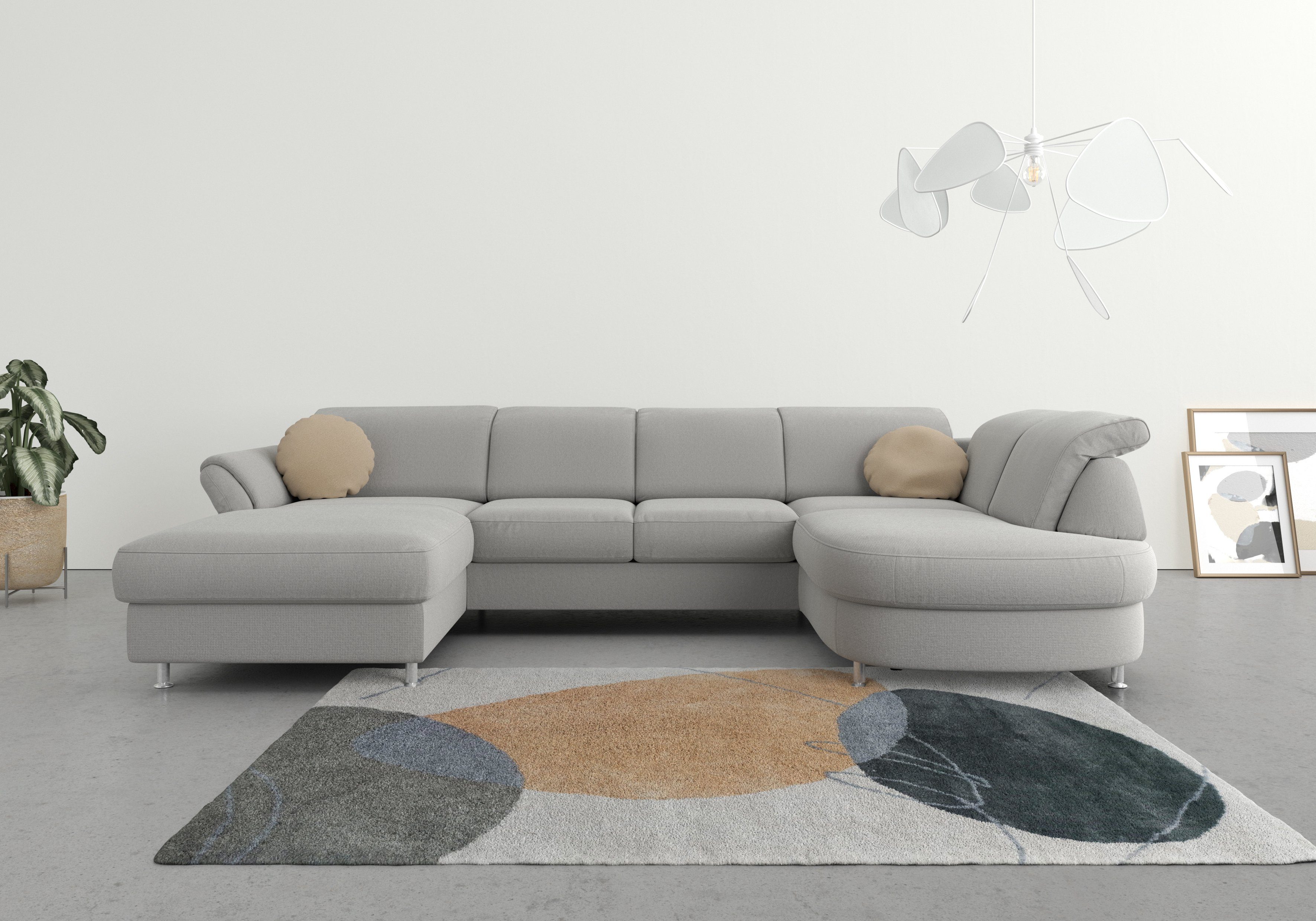 sit&more Wohnlandschaft "Apulia U-Form", wahlweise Bettfunktion, Bettkasten günstig online kaufen
