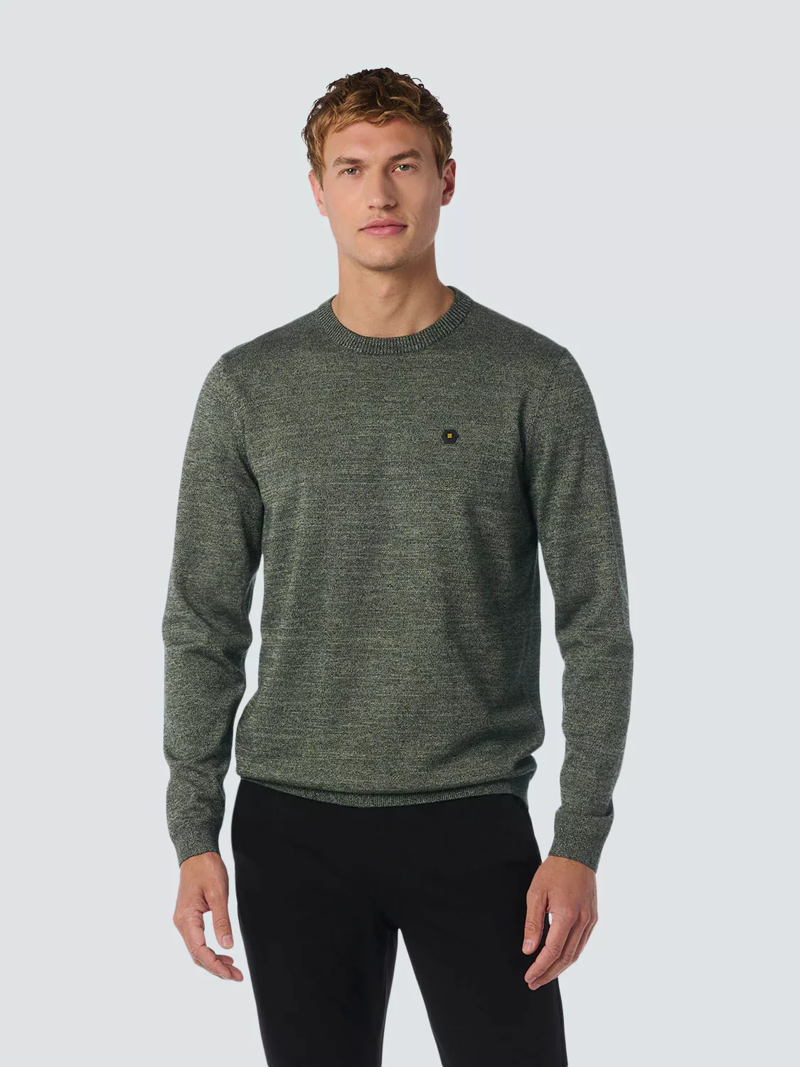 NO EXCESS Strickpullover – Crewneck 2 Coloured Melange günstig online kaufen