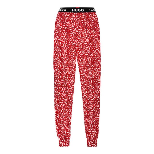 HUGO Pyjamahose Unite Pants Printed mit sichtbarem Bund mit Marken-Logos günstig online kaufen