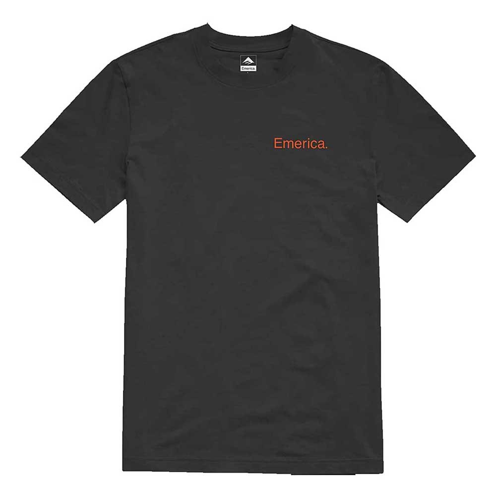 Emerica Pure Logo Kurzärmeliges T-shirt L Black / Orange günstig online kaufen