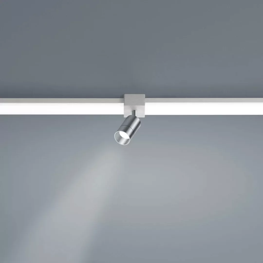 LED Lichtschienen Spot Vigo in nickel-matt 4W 360lm Linienverbinder günstig online kaufen