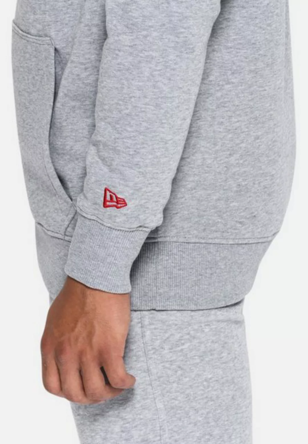 New Era Hoodie Hoodie New Era Team Logo PO Hood HGR heath grey M (1-tlg) Kä günstig online kaufen