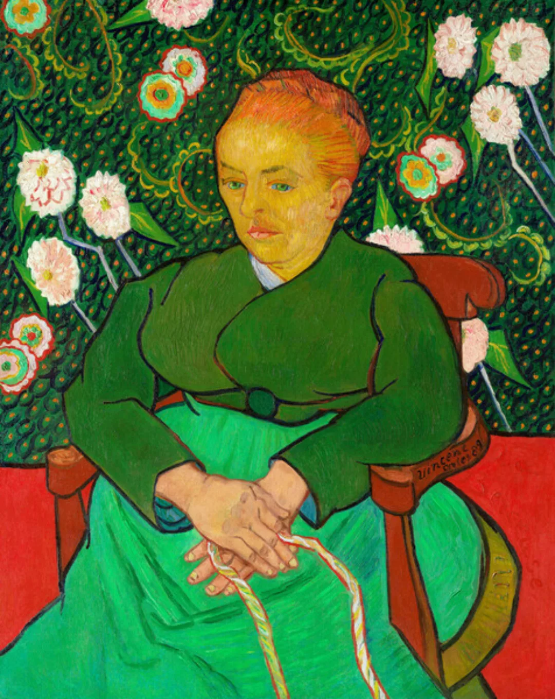Poster / Leinwandbild - La Berceuse Von Vincent Van Gogh günstig online kaufen