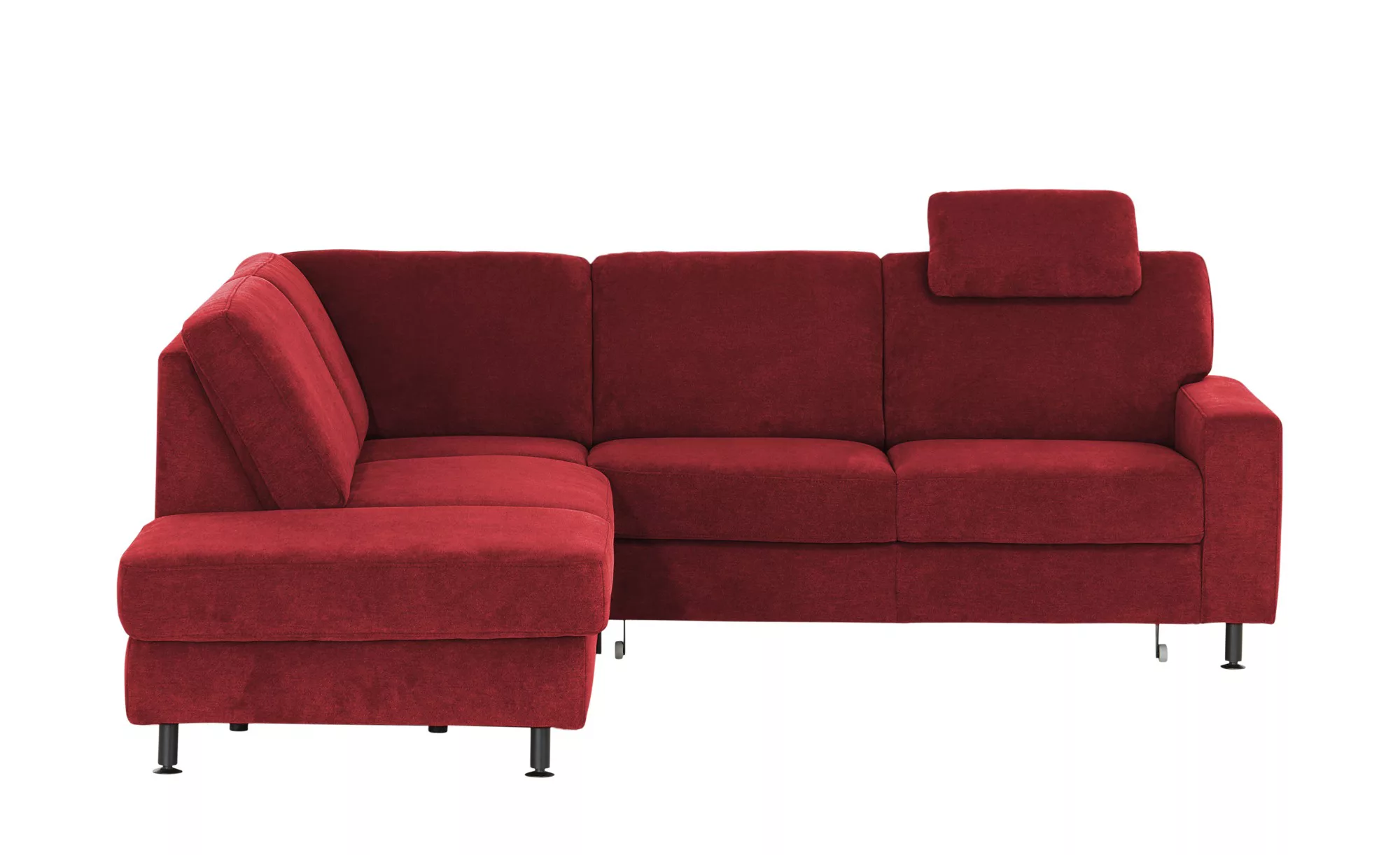 meinSofa Ecksofa  Jana - rot - 237 cm - 85 cm - 235 cm - Polstermöbel > Sof günstig online kaufen