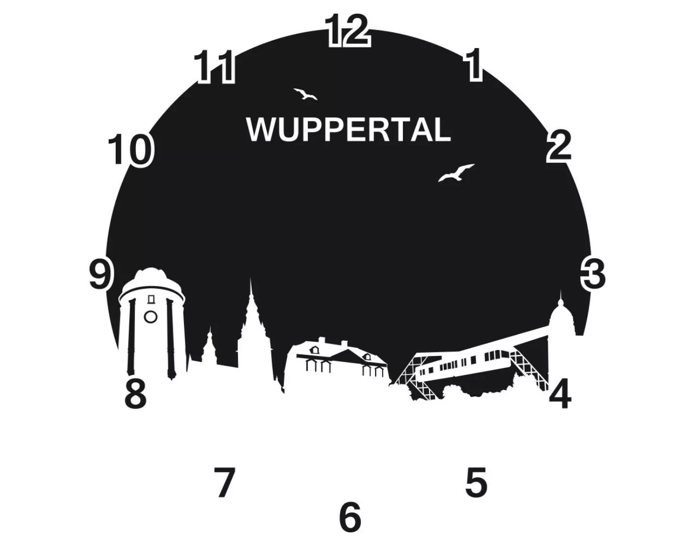 Wandtattoo Uhr No.RS170 Wuppertal günstig online kaufen