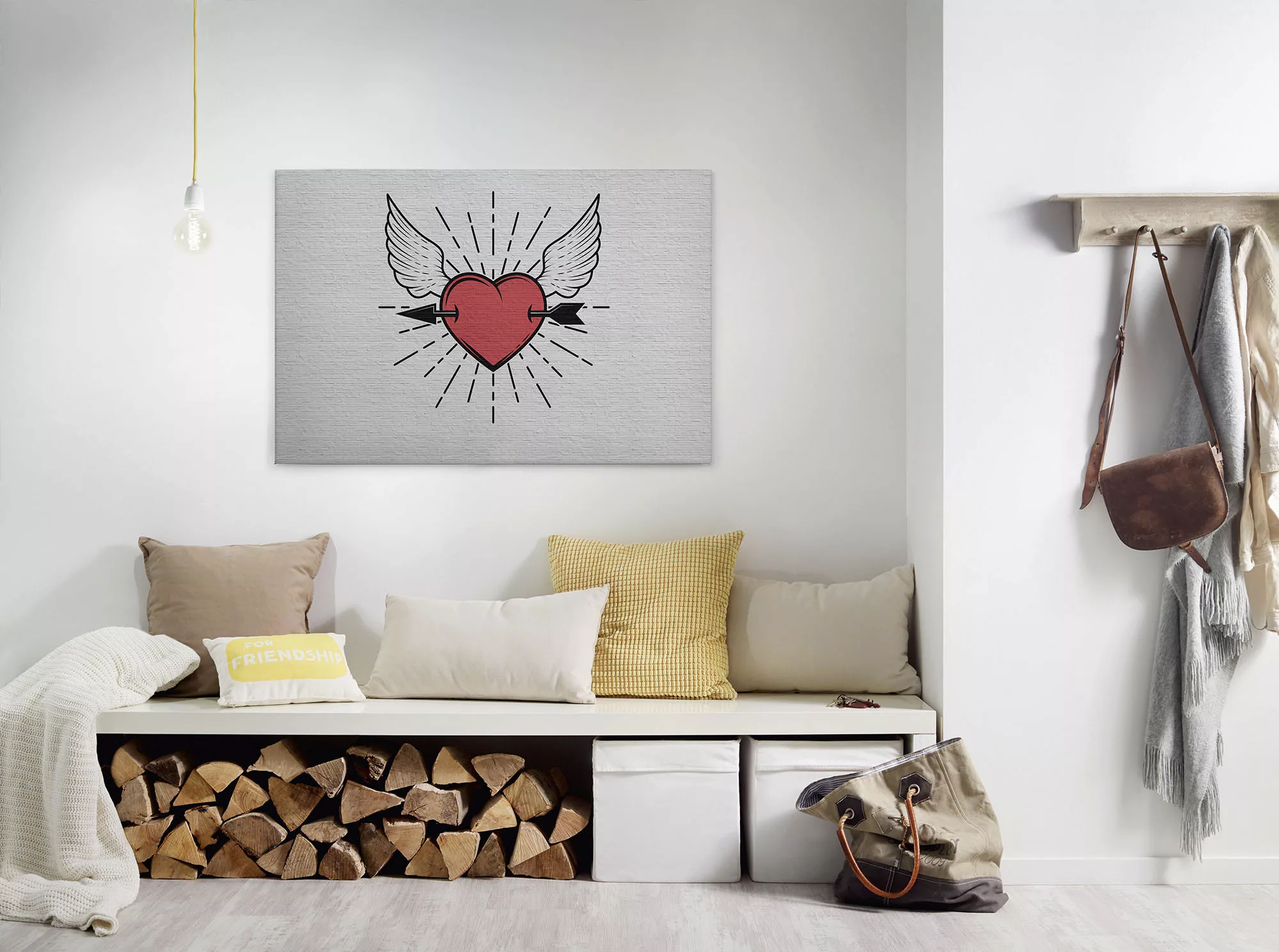 A.S. Création Leinwandbild "tattoo you", Kunst-Modern-Kinder, (1 St.), Keil günstig online kaufen