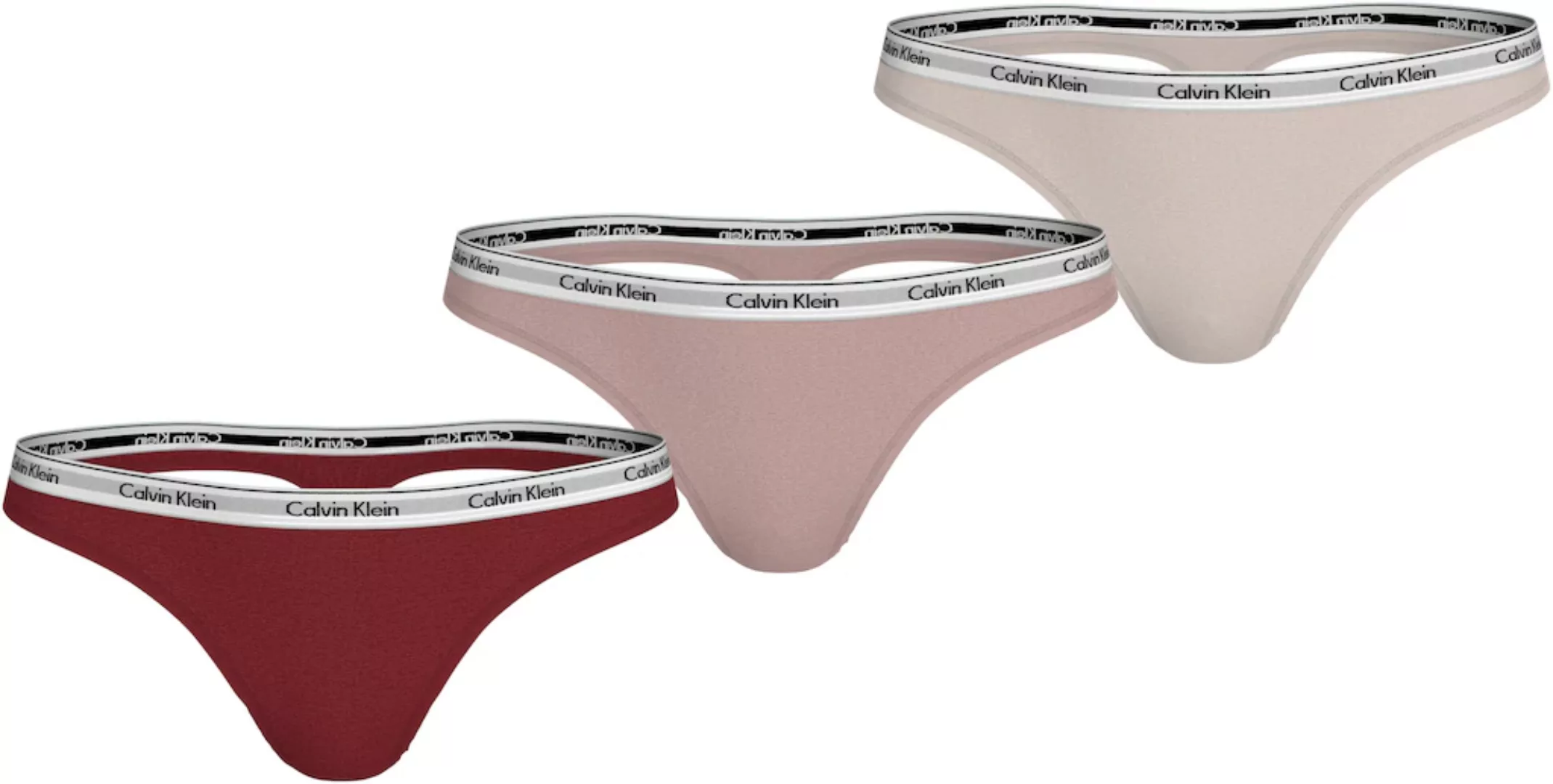 Calvin Klein Underwear Tanga "3 PACK THONG (LOW-RISE)", (Packung, 3 St., 3e günstig online kaufen