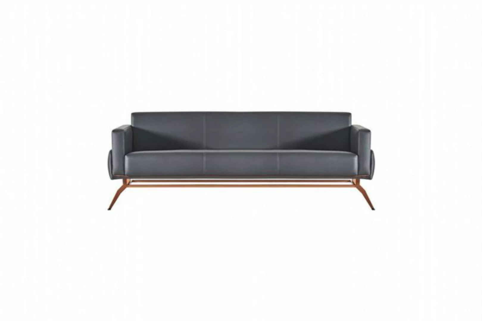 JVmoebel 3-Sitzer Sofa 3-Sitzer Schwarz Einfarbig Modern Design Stil Arbeit günstig online kaufen