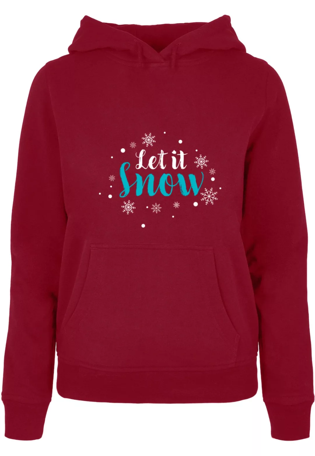 Merchcode Kapuzenpullover "Merchcode Damen Ladies Let it snow Basic Hoody" günstig online kaufen