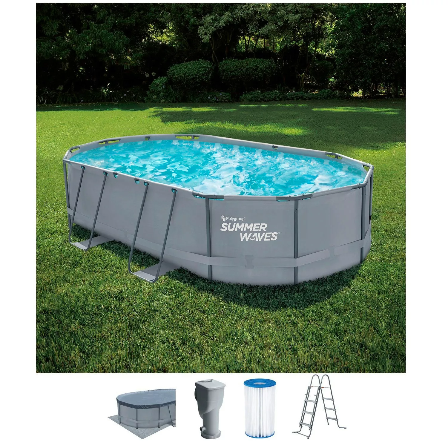 SummerWaves Framepool "Active Frame", (Set, 6 tlg.), BxLxH: 305x488x107 cm günstig online kaufen