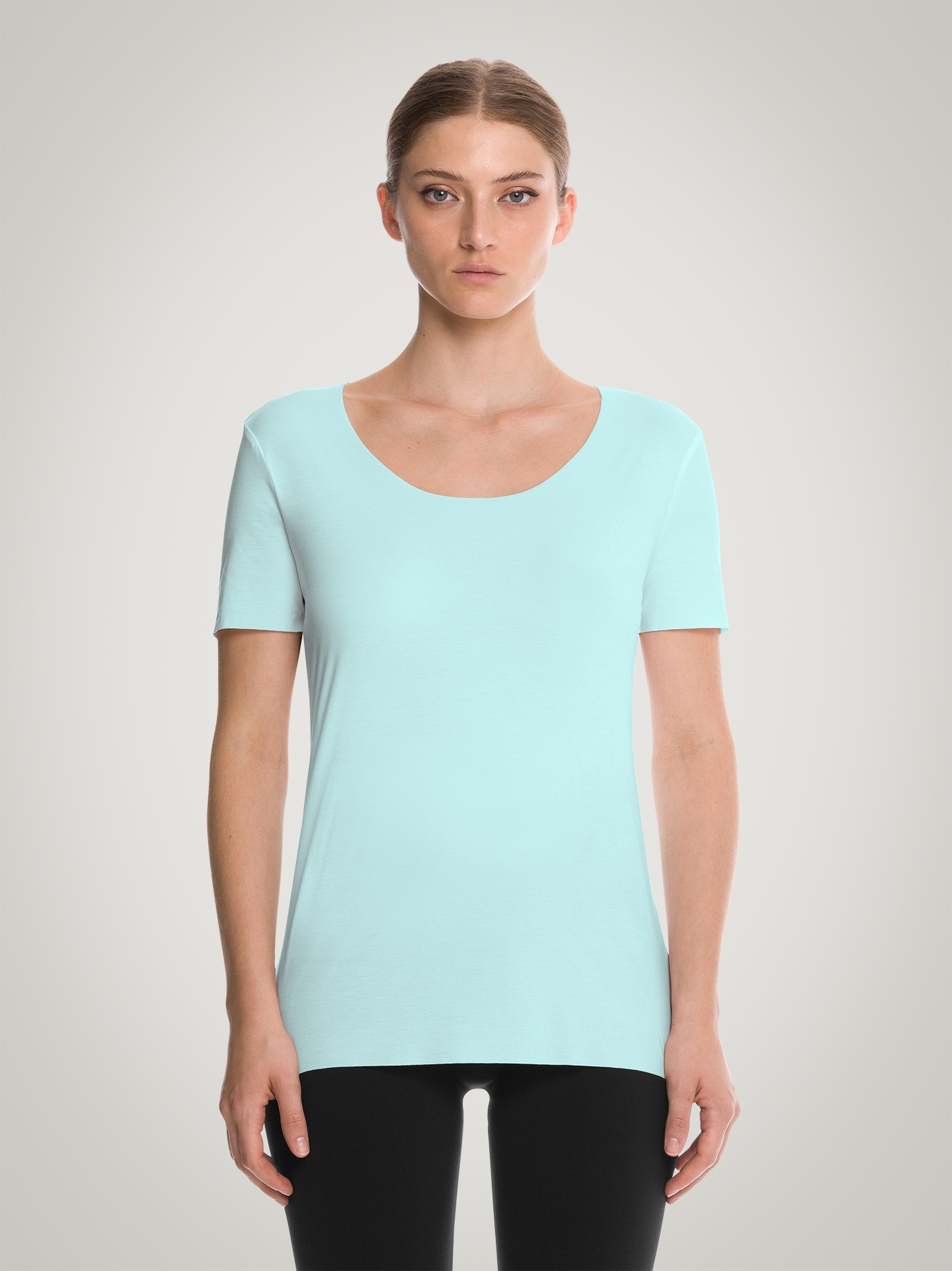 Wolford - Aurora Pure Shirt, Frau, ocean sky, Größe: M günstig online kaufen