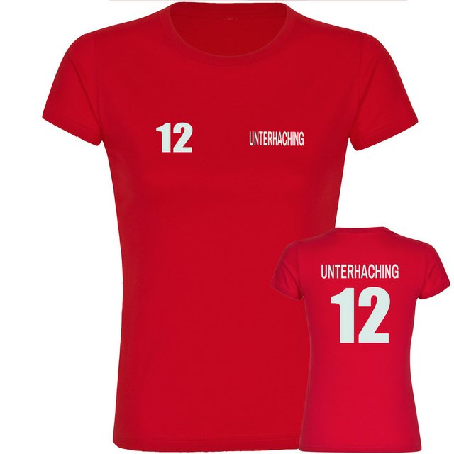 multifanshop T-Shirt Damen Unterhaching - Trikot Nummer 12 - Frauen günstig online kaufen