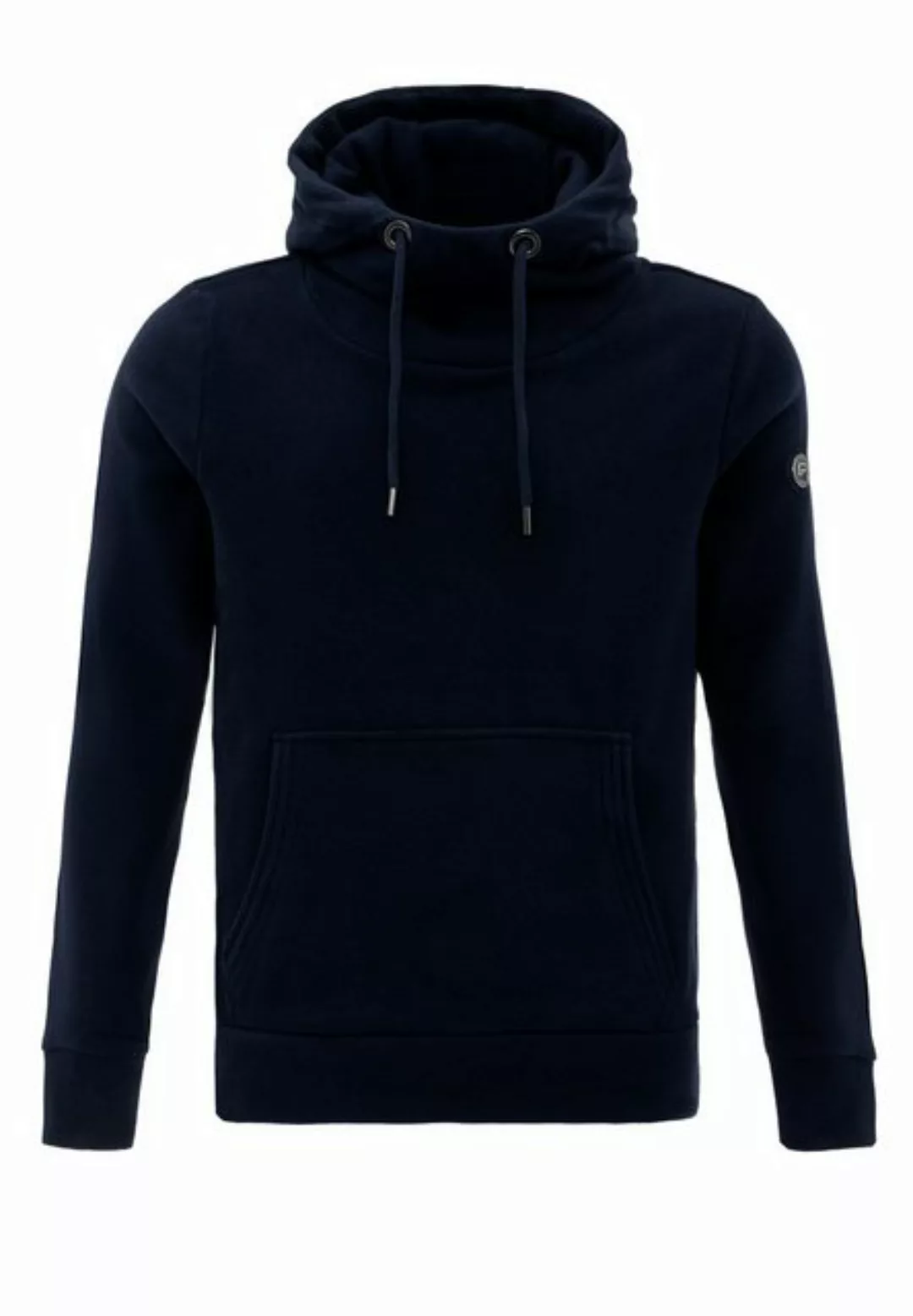 RedBridge Kapuzensweatshirt Hoodie mit Kängurutasche Blau XXL hoher Kragen günstig online kaufen