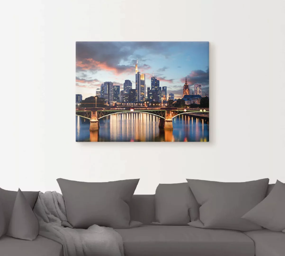 Artland Wandbild "Frankfurt am Main Skyline II", Deutschland, (1 St.), als günstig online kaufen