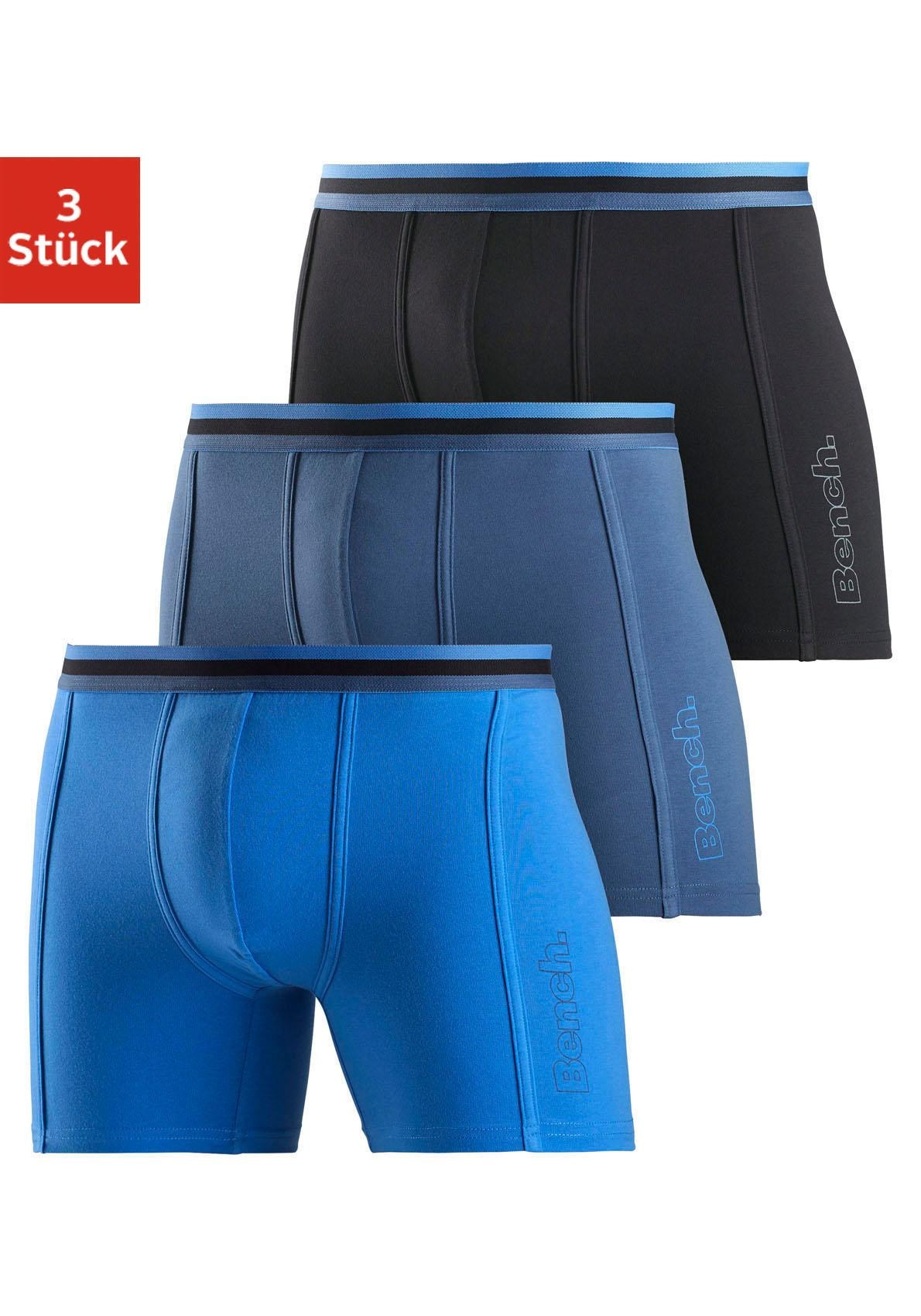 Bench. Langer Boxer, (Packung, 3 St.), Unterhosen mit elastischem Bund und günstig online kaufen