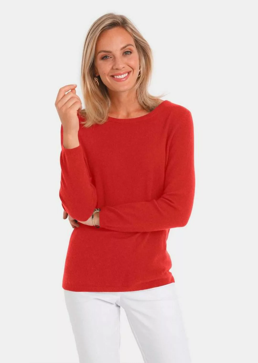 GOLDNER Strickpullover Kaschmirpullover mit U-Boot Ausschnitt günstig online kaufen