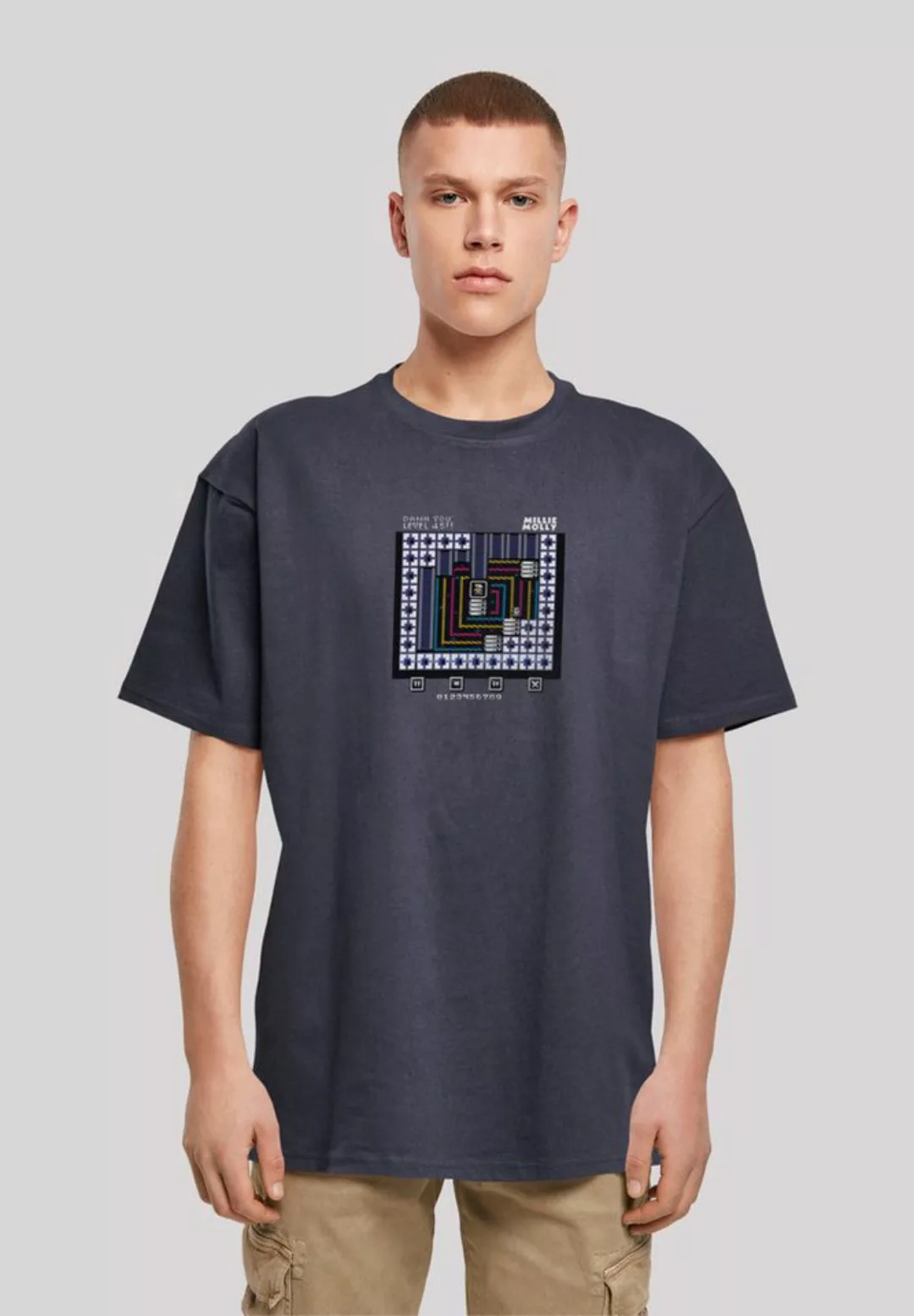 F4NT4STIC T-Shirt Level 45 Millie Mollie C64 Retro Gaming Print günstig online kaufen