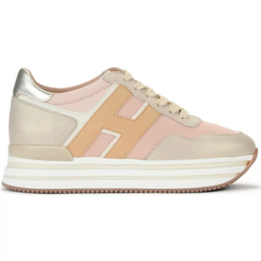 Hogan  Sneaker Sneaker  Midi H222 rosa beige und braun günstig online kaufen