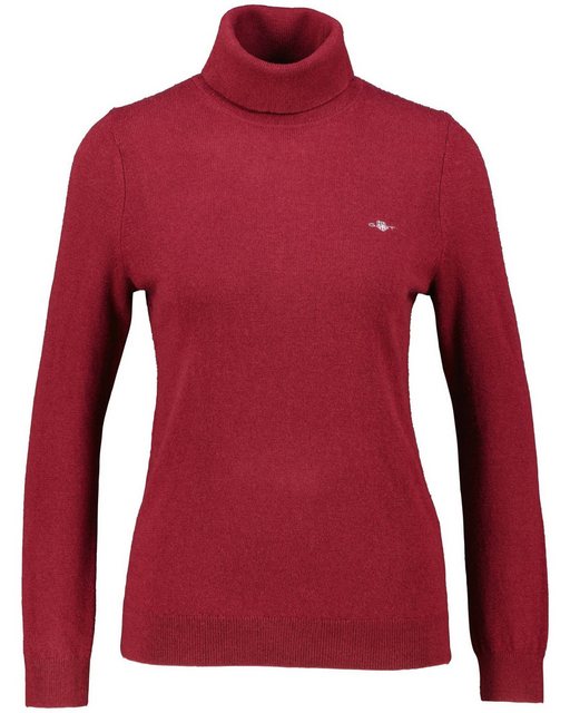 Gant Strickpullover Damen Rollkragenpullover mit Wolle (1-tlg) günstig online kaufen