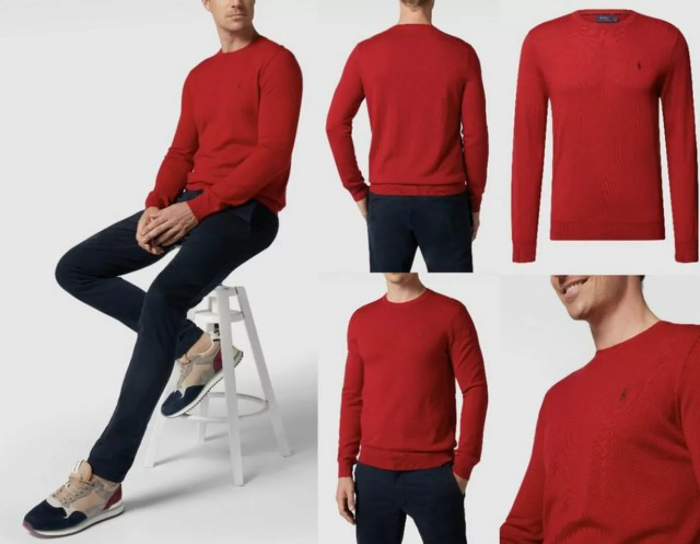 Ralph Lauren Strickpullover POLO RALPH LAUREN Wool Pullover Sweater Sweatsh günstig online kaufen