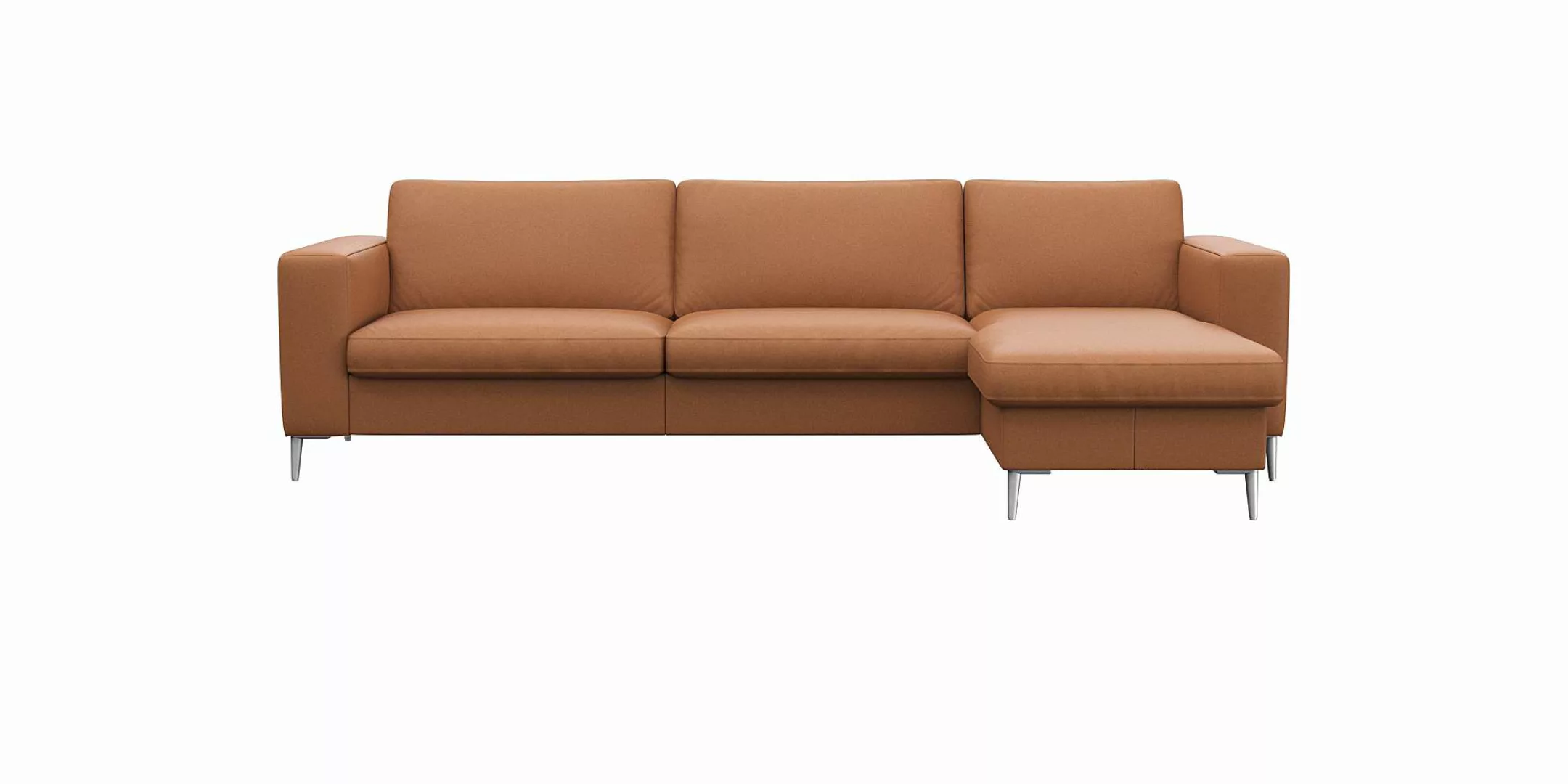 FLEXLUX Ecksofa »Fiore, super Sitzkomfort durch Kaltschaum im Sitz, L-Form« günstig online kaufen