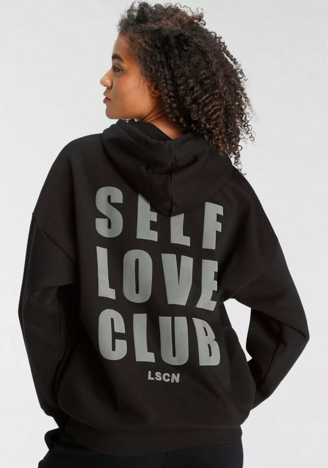 LASCANA Hoodie, mit Schriftzug auf dem Rücken, Loungeanzug günstig online kaufen