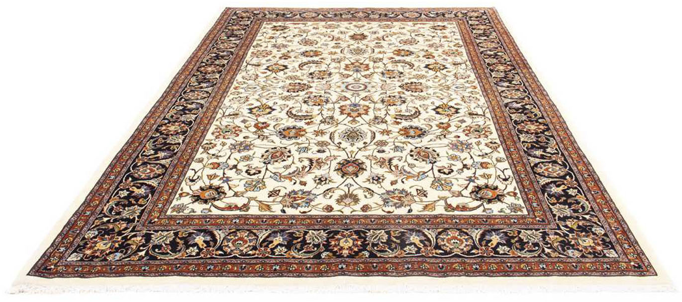 morgenland Wollteppich »Kaschmar Blumenmuster Beige 283 x 202 cm«, rechteck günstig online kaufen