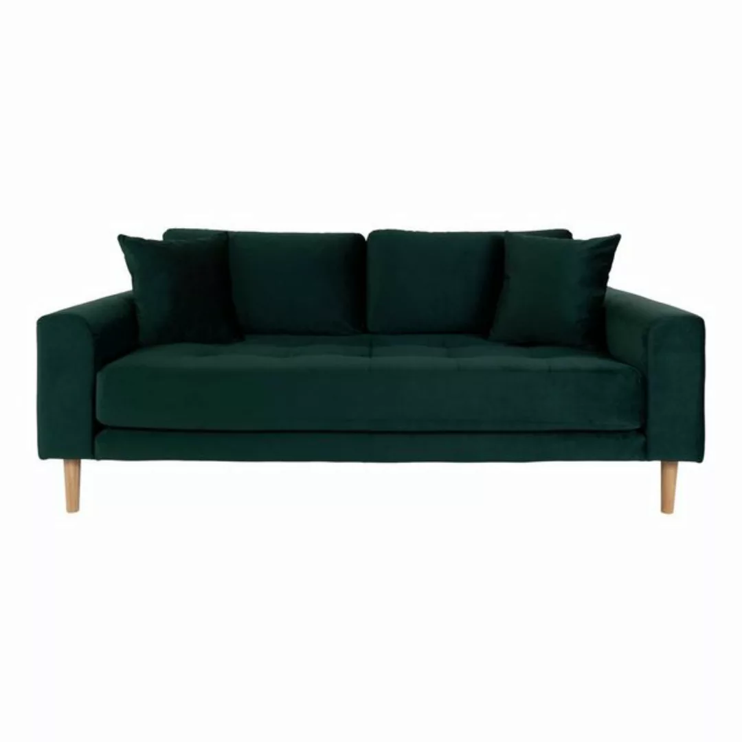 ebuy24 Sofa Lido Sofa 2,5 Pers. velour inkl. 2 dekorative Kiss günstig online kaufen