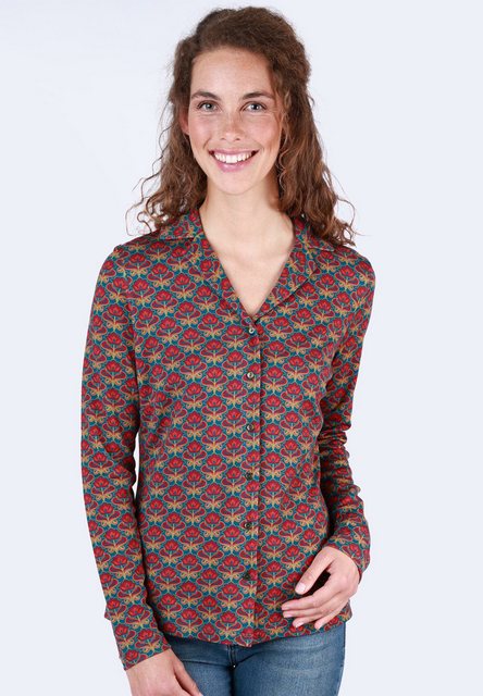 Lykka du Nord Klassische Bluse Celeste retro flower günstig online kaufen