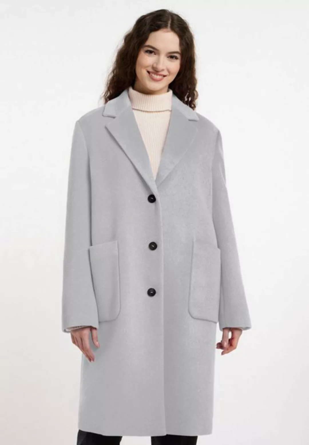 Frieda & Freddies Langmantel "Wool Coat / Gillian 2", mit dezenten Farbdeta günstig online kaufen