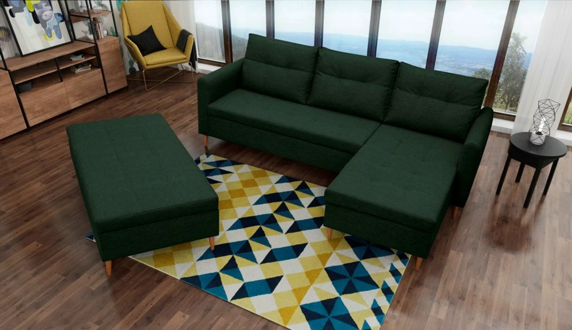 ALTDECOR Ecksofa ERO, Couch mit Schlaffunktion, Wohnzimmer - Wohnlandschaft günstig online kaufen