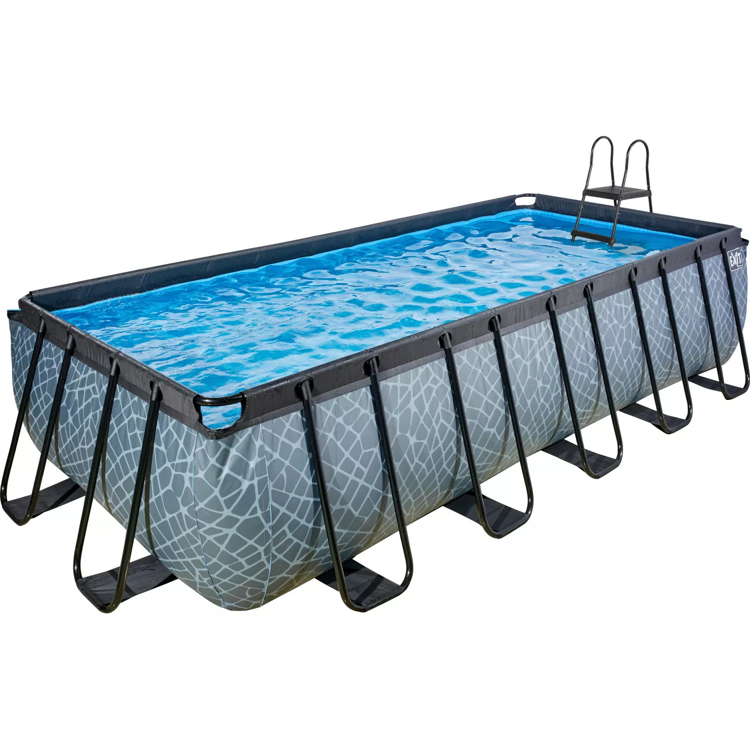 EXIT Stone Pool Grau 540x250x122cm m. Sandfilterpumpe günstig online kaufen