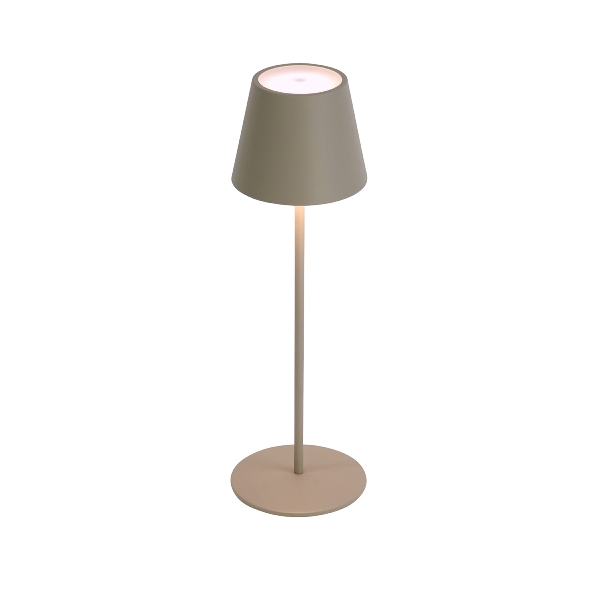 LED Tischleuchte Lys taupe 12x38cm günstig online kaufen