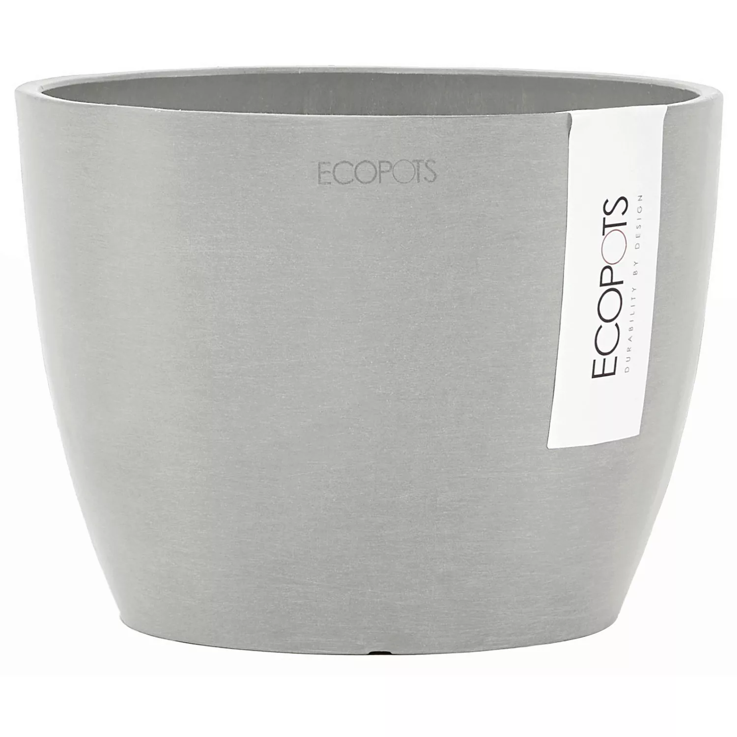 Ecopots Blumentopf Stockholm Weißgrau 16 cm günstig online kaufen