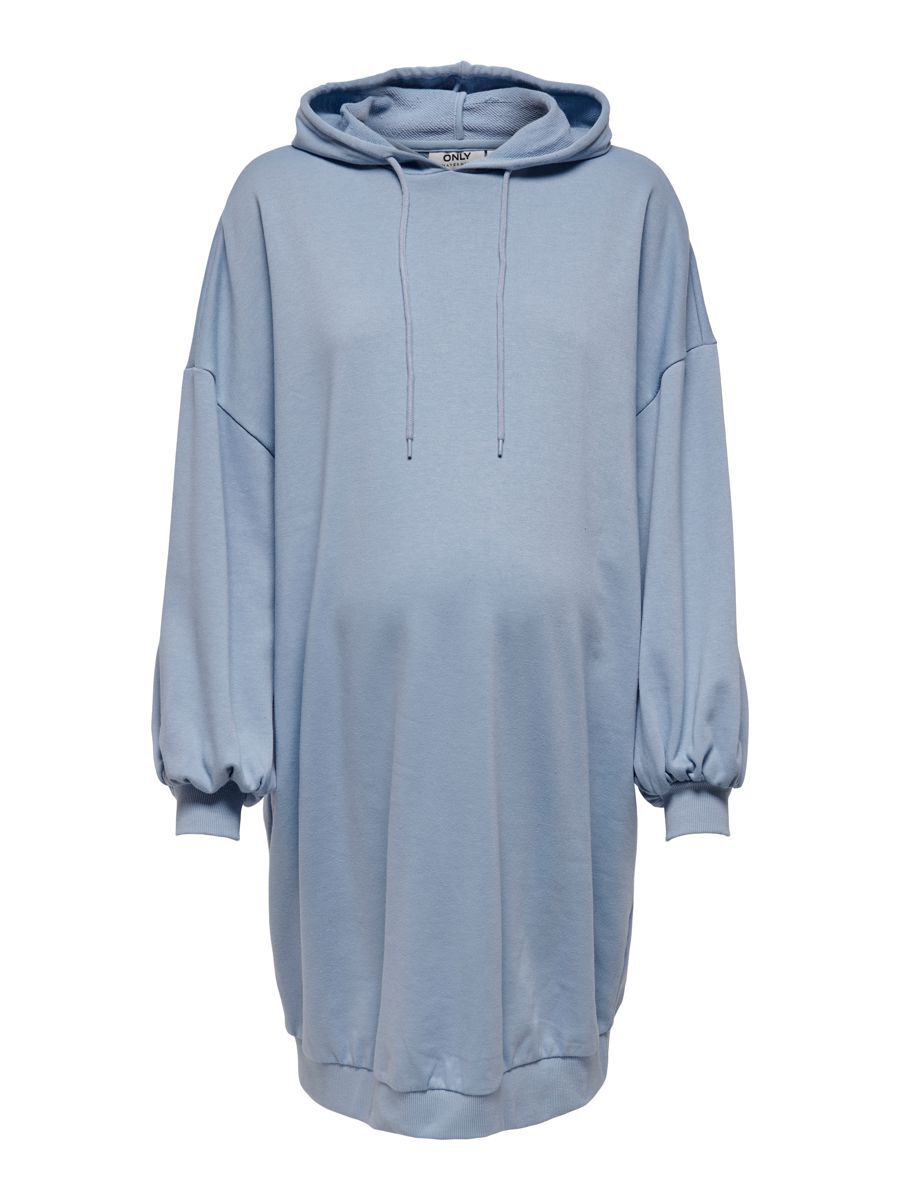 ONLY Mama Langarm Sweat Kleid Damen Blau günstig online kaufen