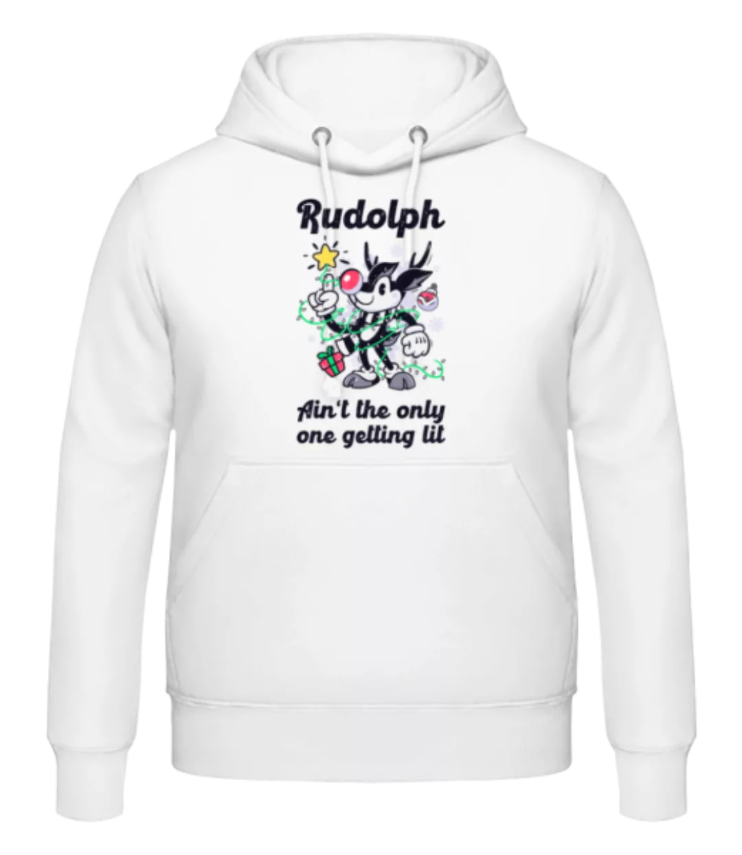 Rudolph Getting Lit · Männer Hoodie günstig online kaufen