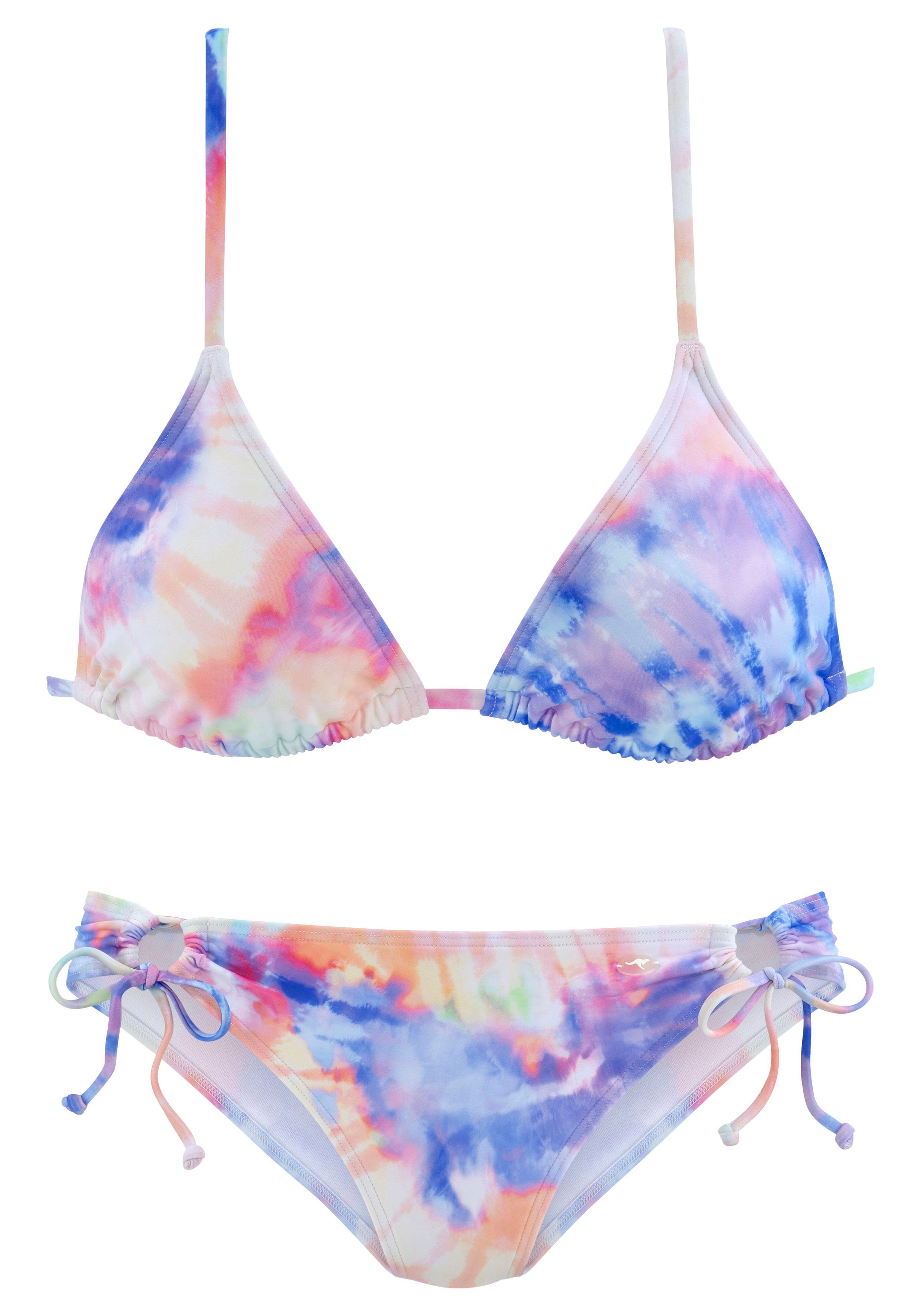 KangaROOS Triangel-Bikini bedruckt, herausnehmbare Softcups, verstellbare, günstig online kaufen
