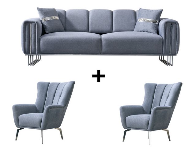 BENEDO MÖBEL Polstergarnitur Punto Sofa Handarbeit Massivholz Hochwertiger günstig online kaufen